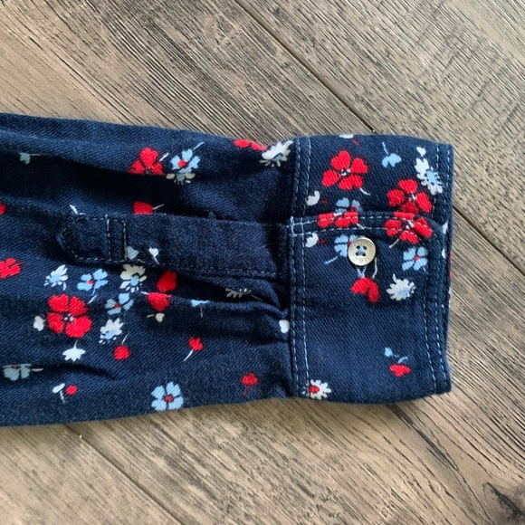 Levi’s Navy,Red&White Floral Long Sleeve Dress - Picture 6 of 8